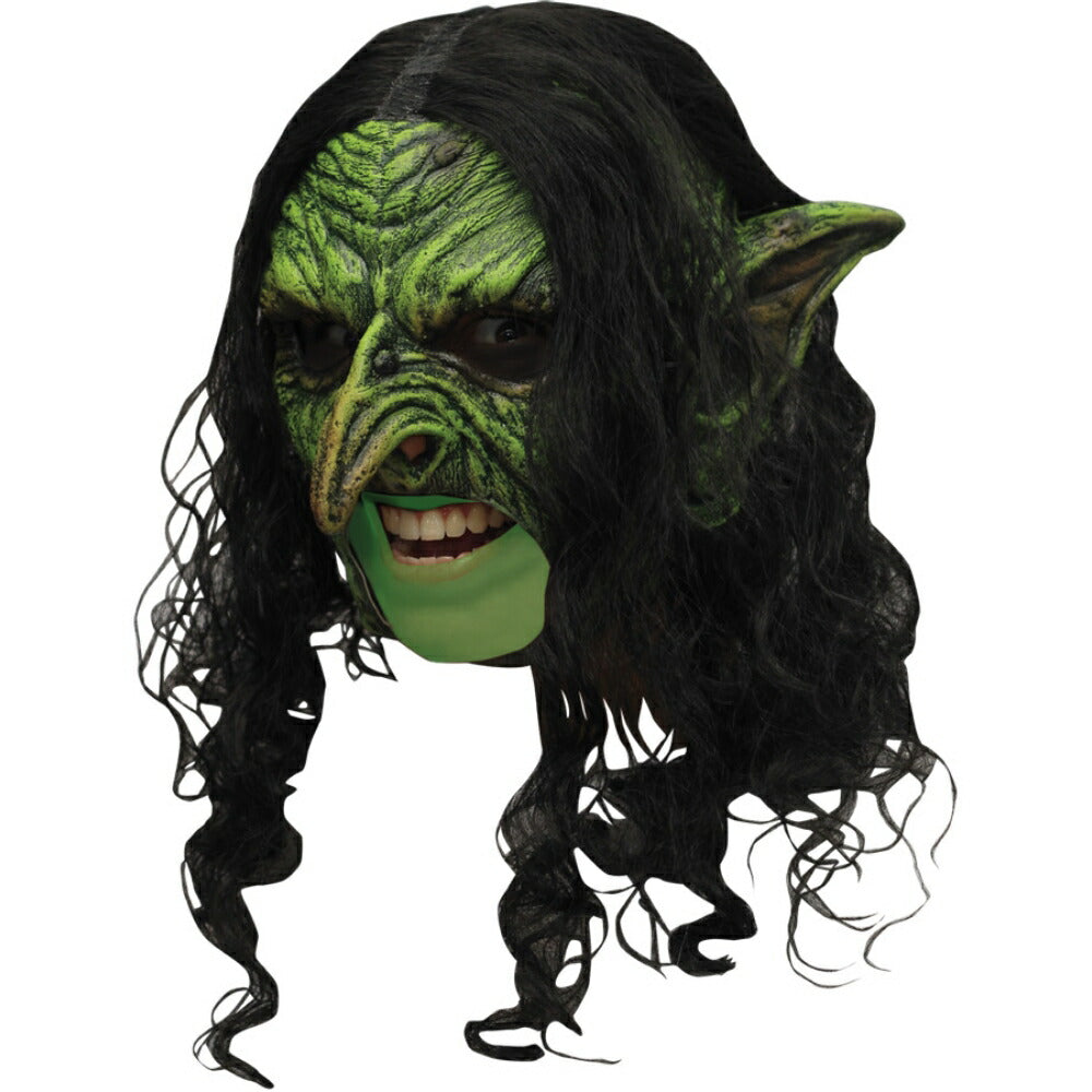 魔女 グリーン ホラーマスク WICKED CHINLESS コスプレ