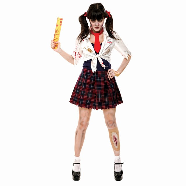 ゾンビ 衣装、コスチューム 大人女性用 制服 ZOMBIE ZONE CHARM SCHL コスプレ