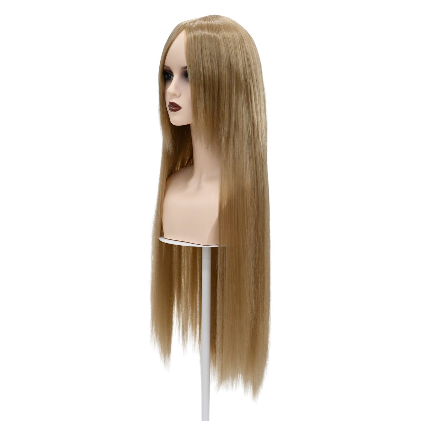 ウィッグ ロング ゴールド アッシュゴールド 金 コスプレ かつら 大人用 女性用 耐熱 カラー 仮装グッズ aw0018