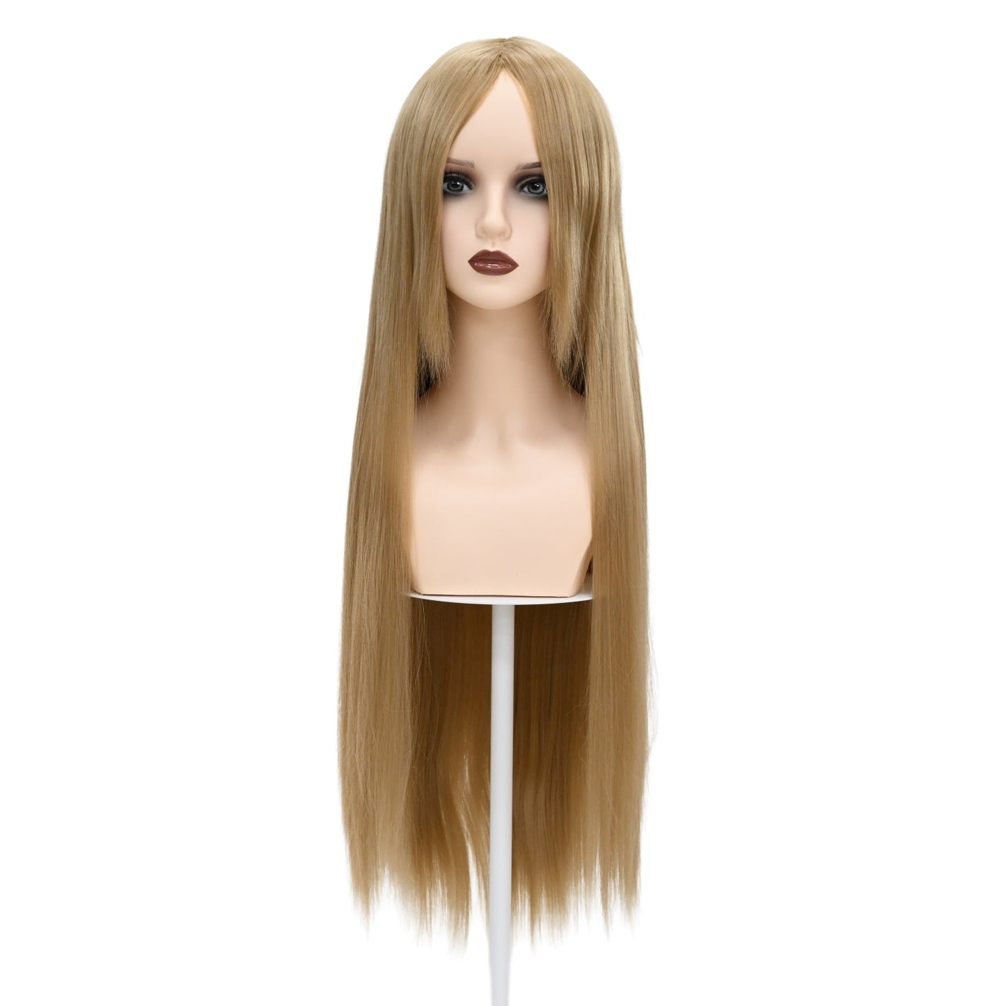 ウィッグ ロング ゴールド アッシュゴールド 金 コスプレ かつら 大人用 女性用 耐熱 カラー 仮装グッズ aw0018