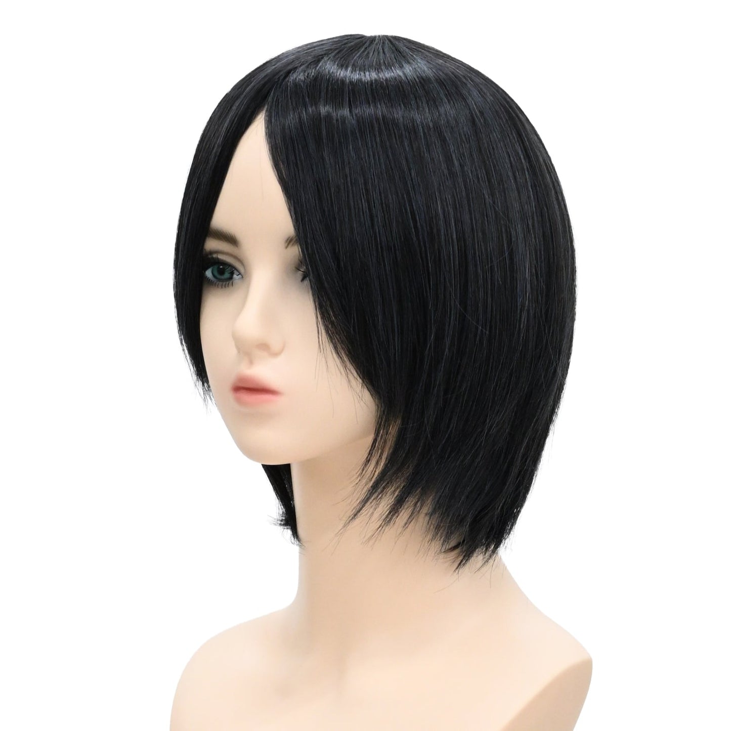 ウィッグ ボブ ブラック 黒 ブルーグレー コスプレ かつら 大人用 女性用 耐熱 カラー 仮装グッズ aw0021
