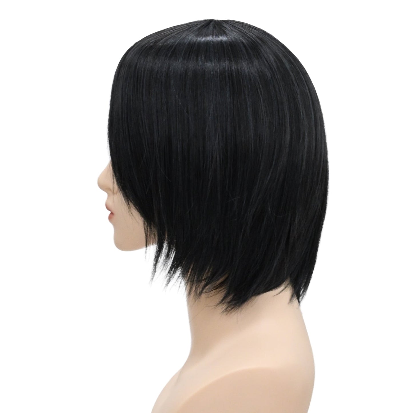 ウィッグ ボブ ブラック 黒 ブルーグレー コスプレ かつら 大人用 女性用 耐熱 カラー 仮装グッズ aw0021