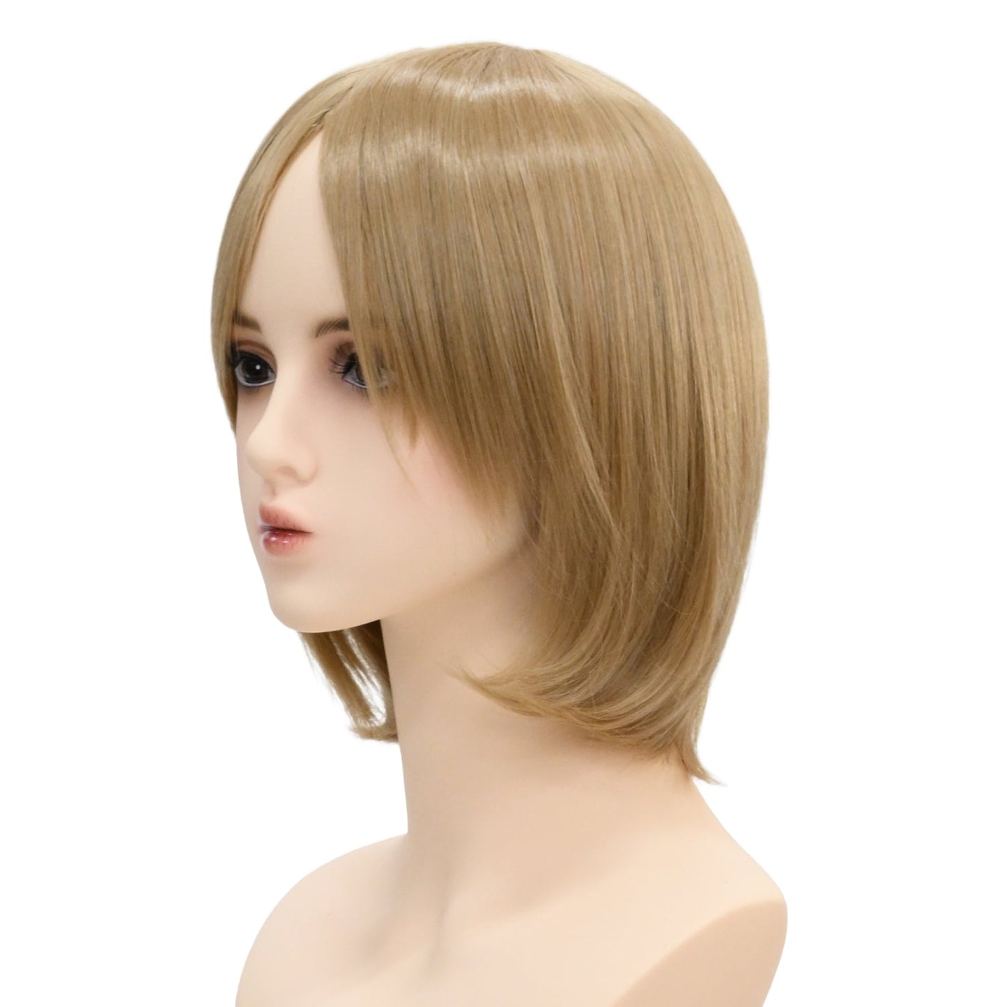 ウィッグ ボブ ゴールド アッシュゴールド 金 コスプレ かつら 大人用 女性用 耐熱 カラー 仮装グッズ aw0024