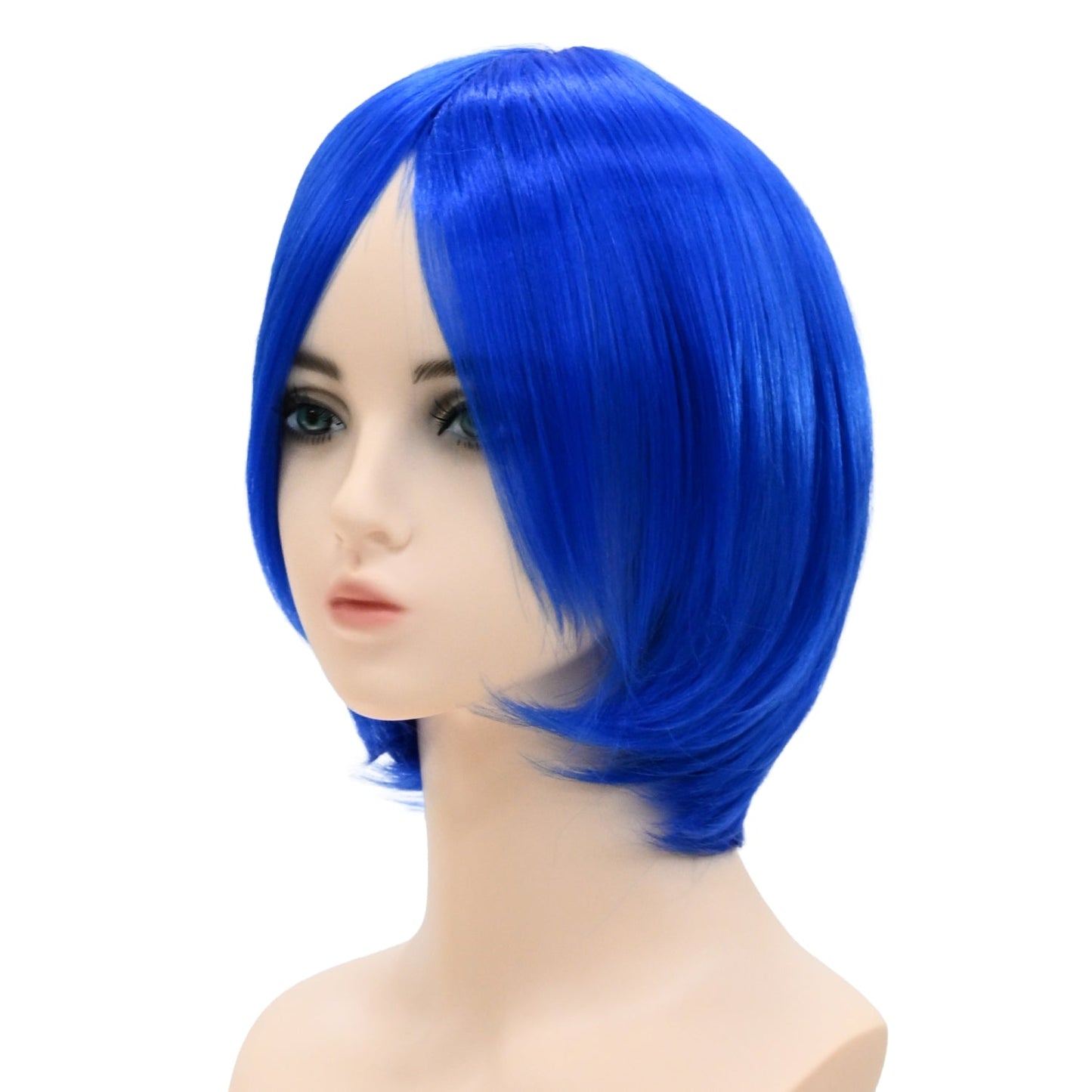 ウィッグ ボブ ブルー 青 コスプレ かつら 大人用 女性用 耐熱 カラー 仮装グッズ aw0035