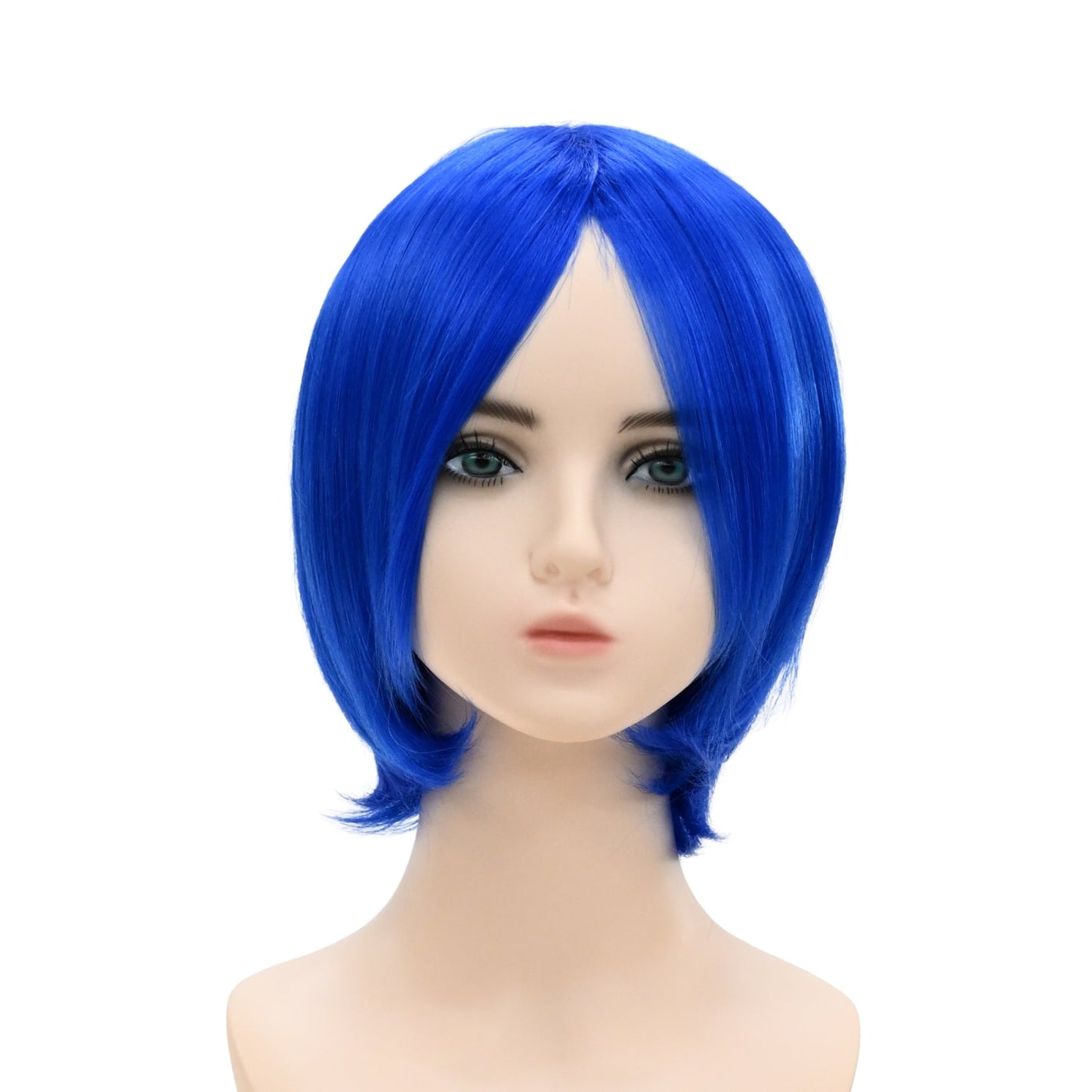 ウィッグ ボブ ブルー 青 コスプレ かつら 大人用 女性用 耐熱 カラー 仮装グッズ aw0035