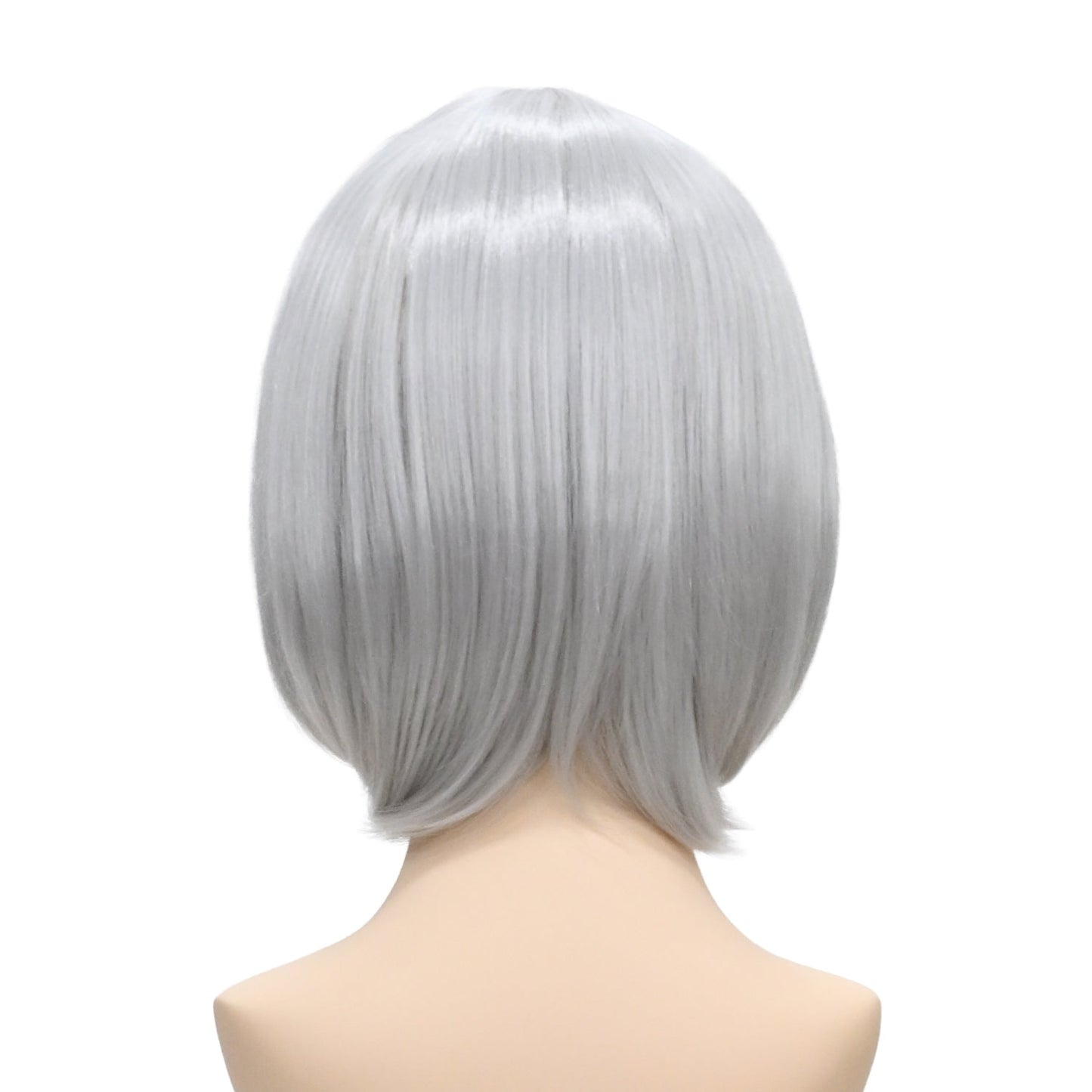 ウィッグ ボブ シルバー 銀 グレー コスプレ かつら 大人用 女性用 耐熱 カラー 仮装グッズ aw0040