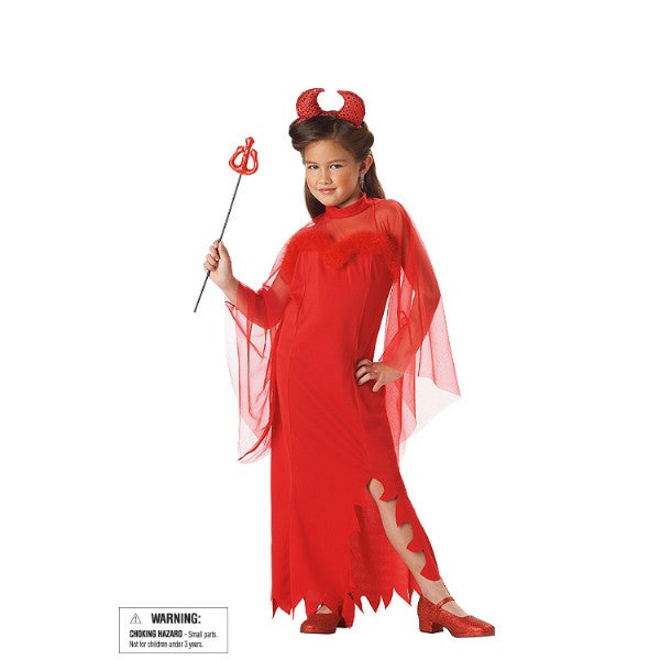 DEVIL GIRL 悪魔 ホラー 衣装、コスチューム 子供女性用 コスプレ