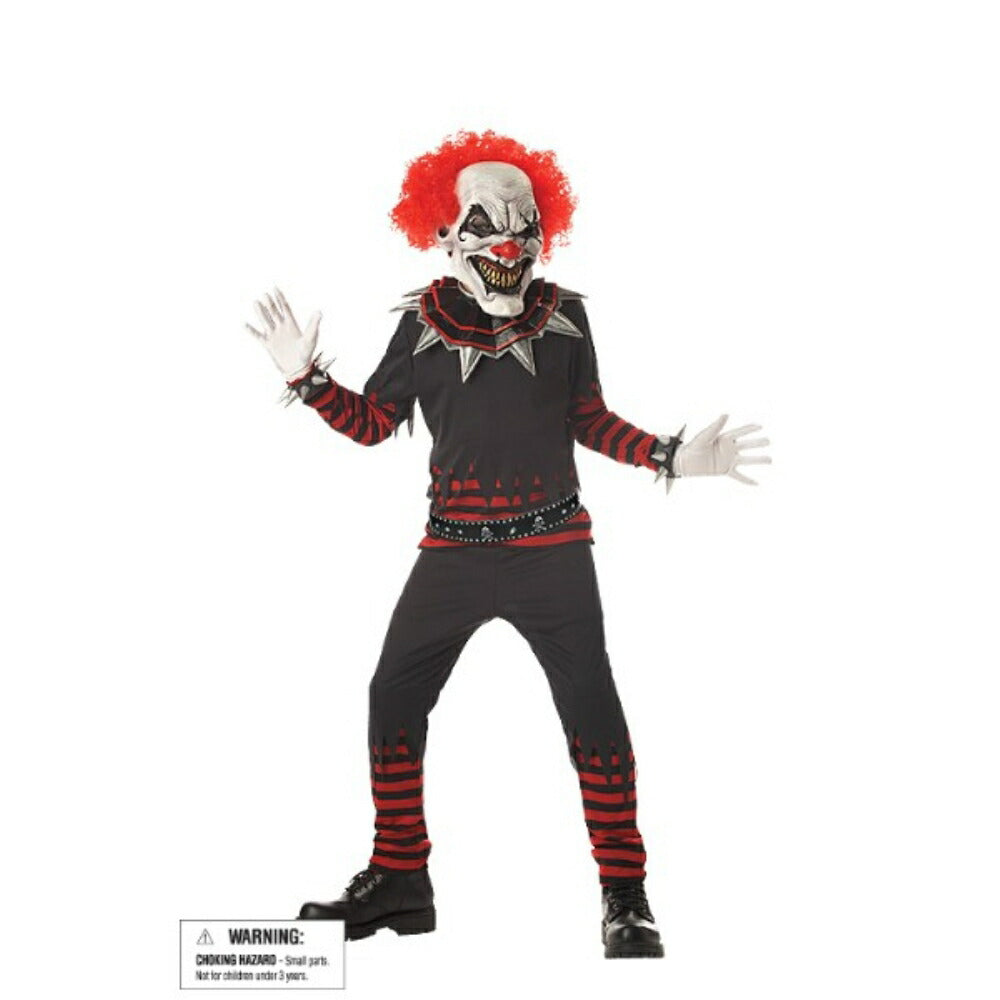 ピエロ コスチューム ホラー 子供男性用 コスプレ衣装 EVIL CLOWN