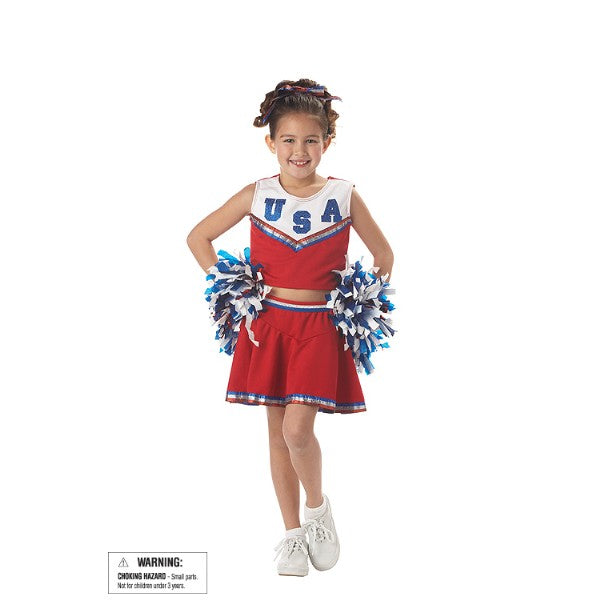 PATRIOTIC CHEERLEADER  チアリーダー　衣装、コスチューム　子供女性用　コスプレ