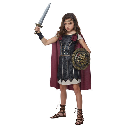 グラディエーター 衣装、コスチューム 子供女性用 戦士 FEARLESS GLADIATOR/CHILD コスプレ