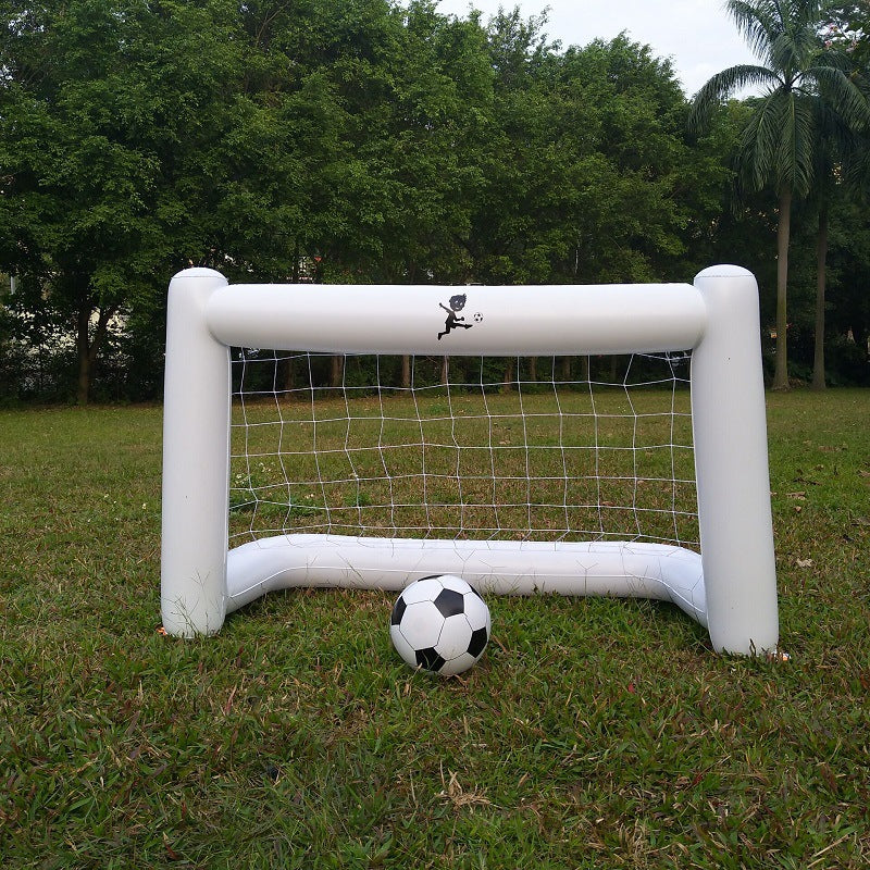 サッカーゴール エアー 空気で膨らむ バルーン スポーツ 子供 おもちゃ ボール付き