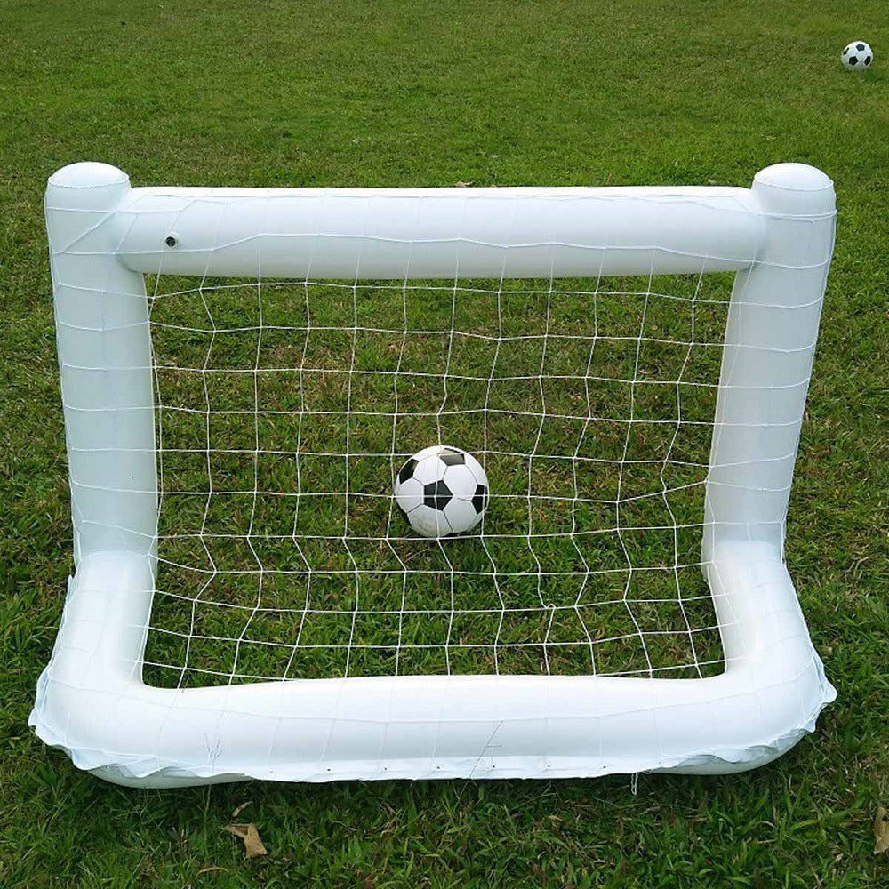 サッカーゴール エアー 空気で膨らむ バルーン スポーツ 子供 おもちゃ ボール付き