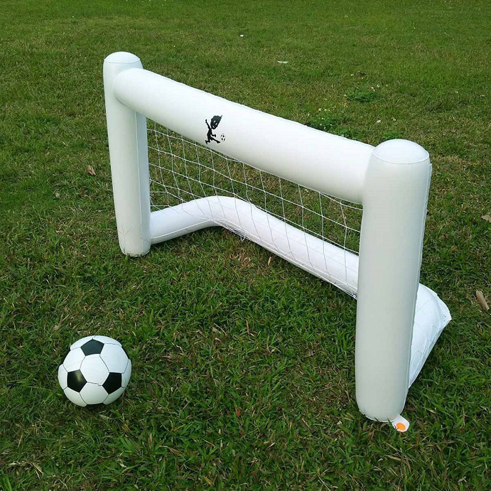 サッカーゴール エアー 空気で膨らむ バルーン スポーツ 子供 おもちゃ ボール付き