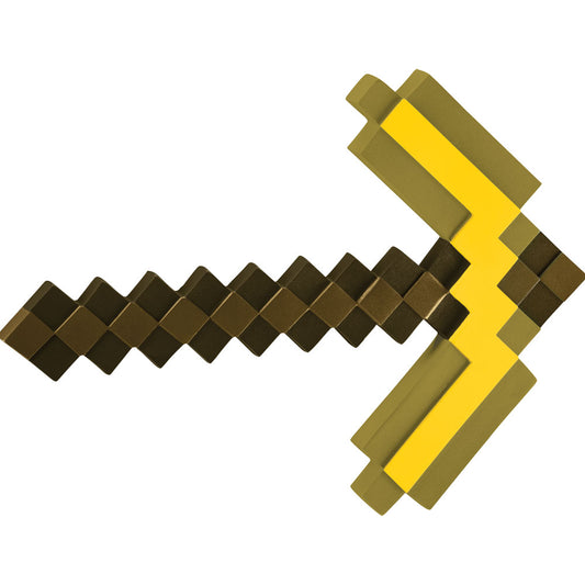 マインクラフト　ツルハシ　金　ゴールド　武器　おもちゃ　MINECRAFT  GOLD PICKAXE　コスプレ