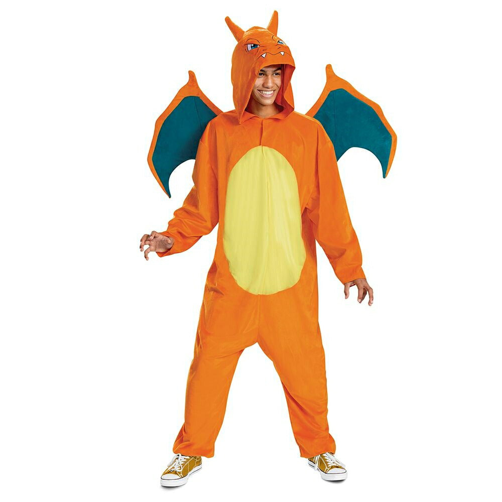 リザードン 衣装、コスチューム ポケットモンスター 大人男性用 Deluxe ポケモン コスプレ衣装