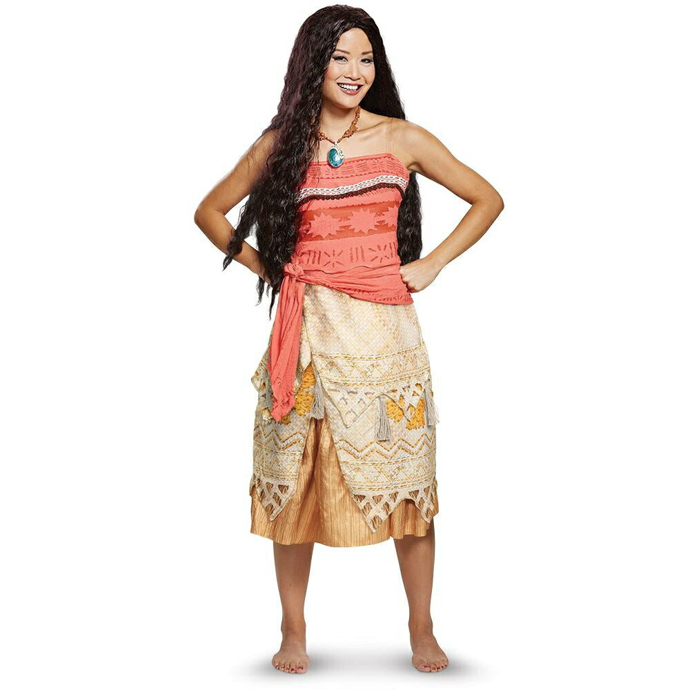 モアナと伝説の海 コスチューム 衣装 ディズニー 大人女性 Deluxe コスプレ衣装