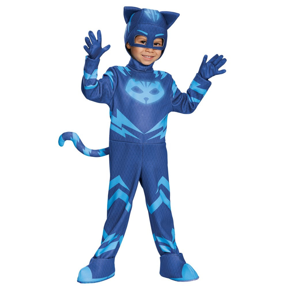 PJマスクキャットボーイ しゅつどう!パジャマスク 衣装、コスチューム 子供男性用 CATBOY DELUXE TODDLER CH コスプレ