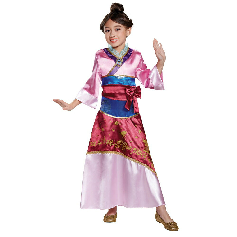 ムーラン 衣装、コスチューム Deluxe 子供女性用 ピンク
