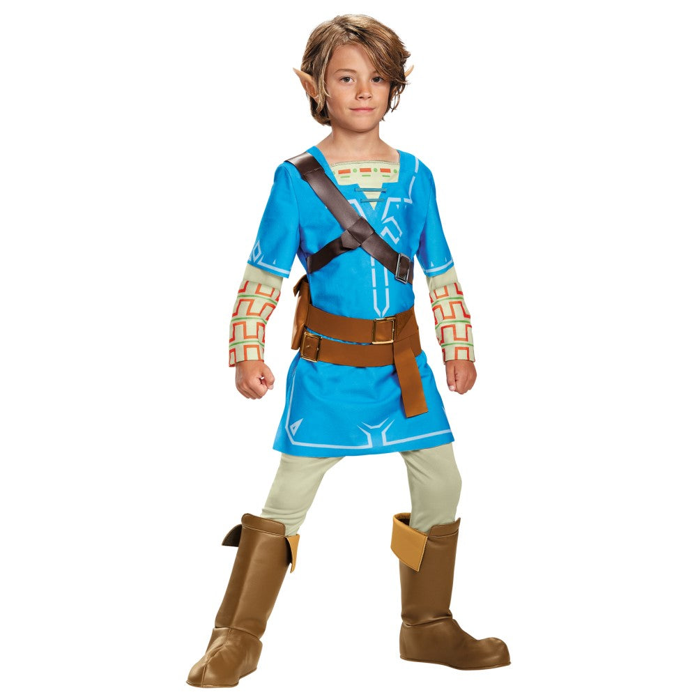 リンク 衣装、コスチューム 子供男性用 ゼルダの伝説 ブレス オブ ザ ワイルド LINK BREATH OF THE WILD DELUXE コスプレ