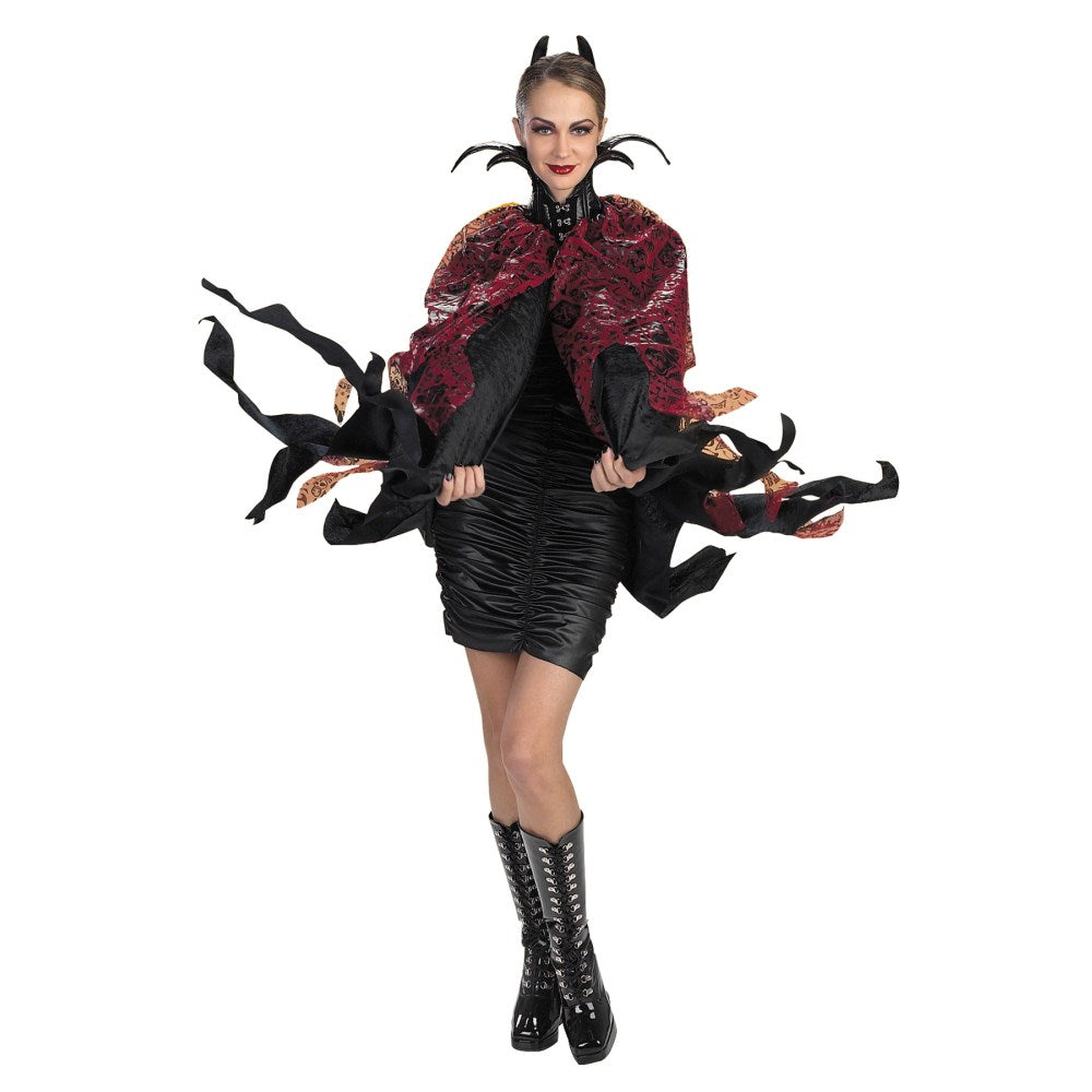 ブラックデビル マント 大人女性用 コスプレ