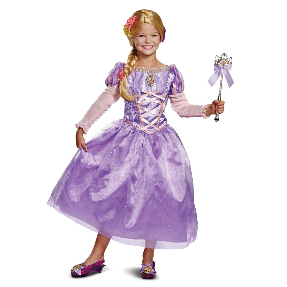ラプンツェル 衣装、コスチューム 子供女性用 DELUXE ディズニープリンセス コスプレ