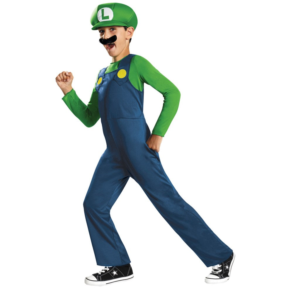 ルイージ スーパーマリオブラザーズ 衣装、コスチューム 子供男性用 LUIGI CLASSIC CHILDX コスプレ
