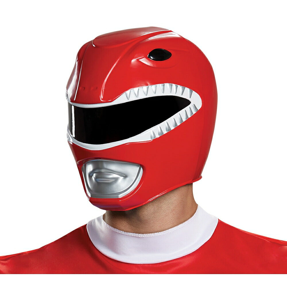 パワーレンジャー マスク レッド ヘルメット 戦隊ヒーロー 大人用 コスプレ Mighty Morphin