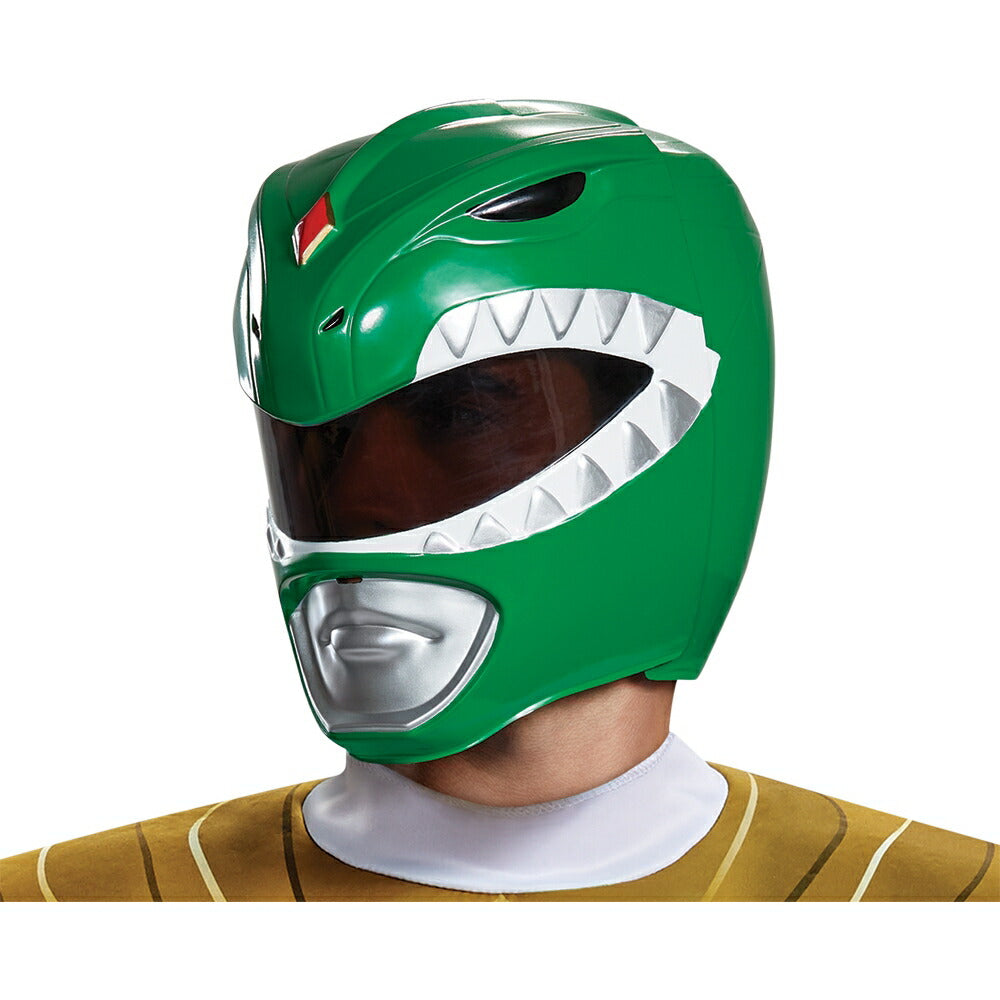 パワーレンジャー　マスク　グリーン　戦隊ヒーロー　大人用　コスプレ　Mighty Morphin