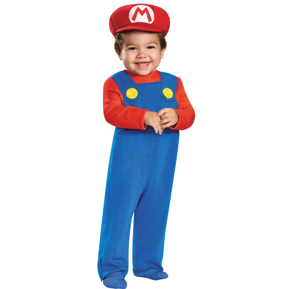 マリオ スーパーマリオ 衣装、コスチューム ベビー用 Mario Infant コスプレ
