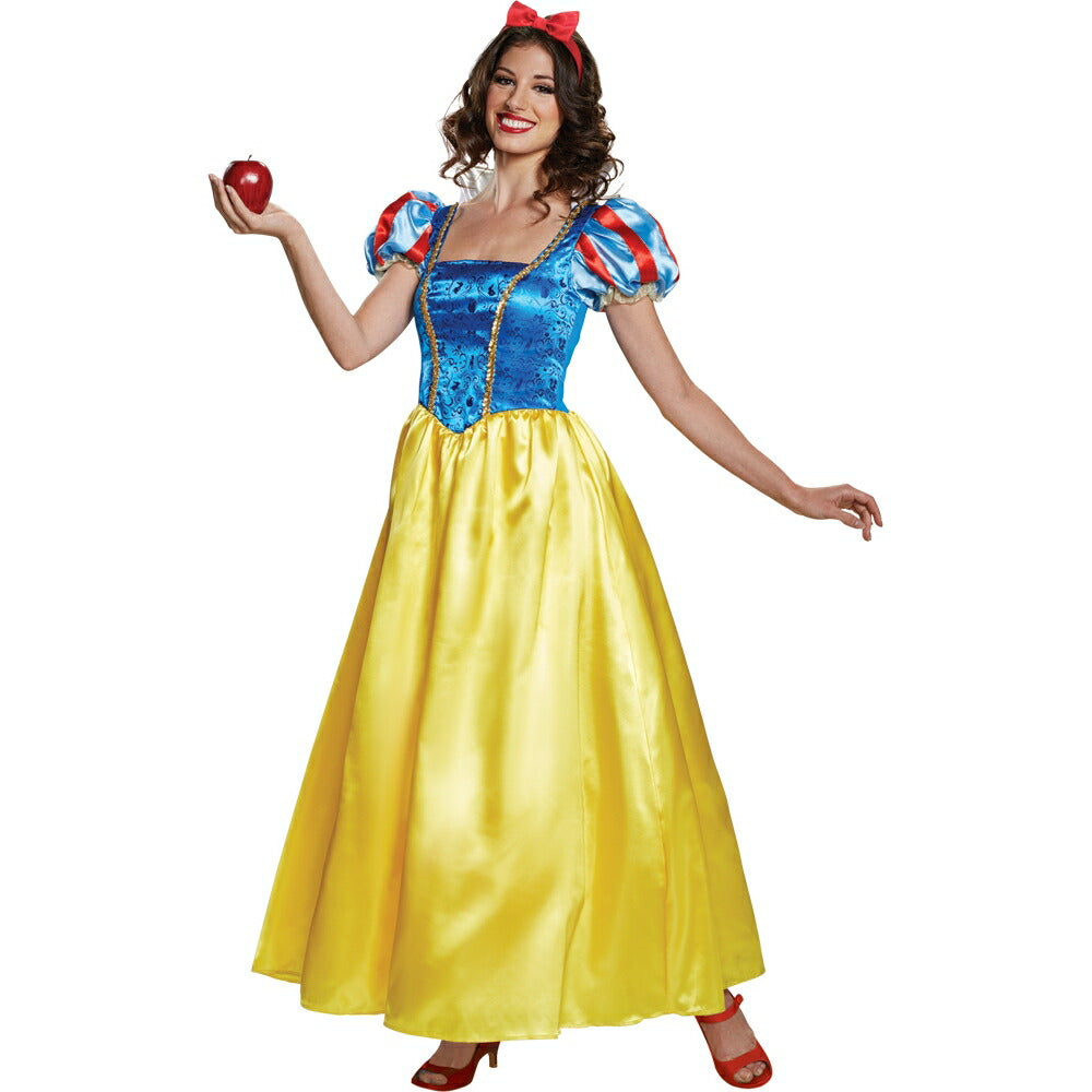 白雪姫 ドレス コスチューム ディズニー 大人女性用 deluxe コスプレ衣装 – ハロウィン衣装の通販 – アメリカンコスチューム