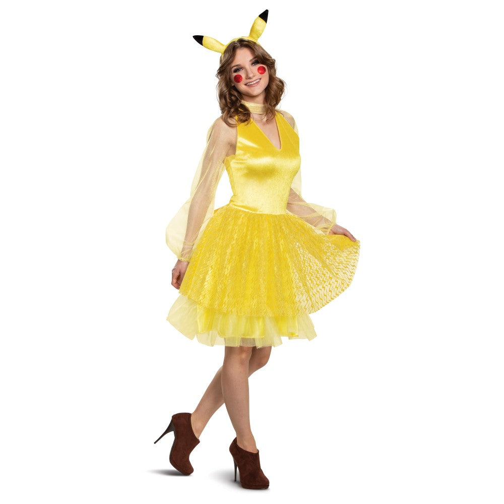ピカチュウ 衣装、コスチューム 大人女性用 ポケットモンスター Deluxe ポケモン コスプレ