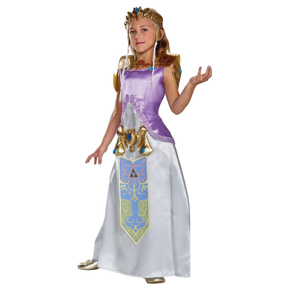 ゼルダ姫 ゼルダの伝説 衣装、コスチューム 子供女性用 ZELDA DELUXE コスプレ