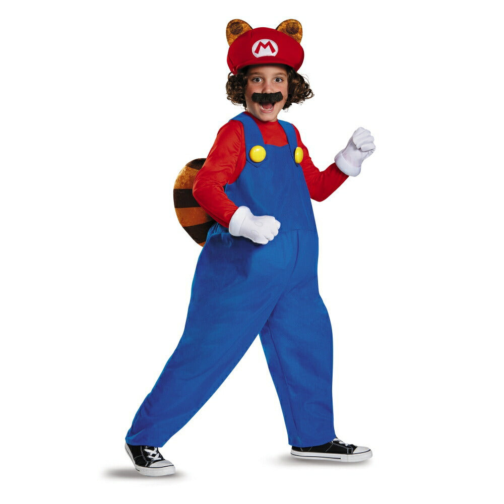 しっぽマリオ 衣装、コスチューム 子供男性用 Deluxe スーパーマリオ ハロウィン コスプレ