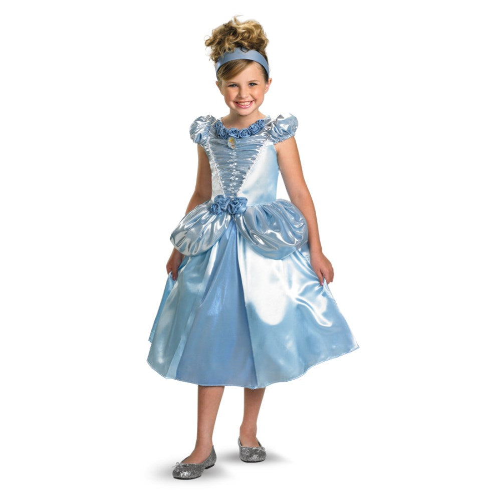 シンデレラ 衣装、コスチューム DLX 子供女性用 ディズニー CINDERELLA LAME コスプレ
