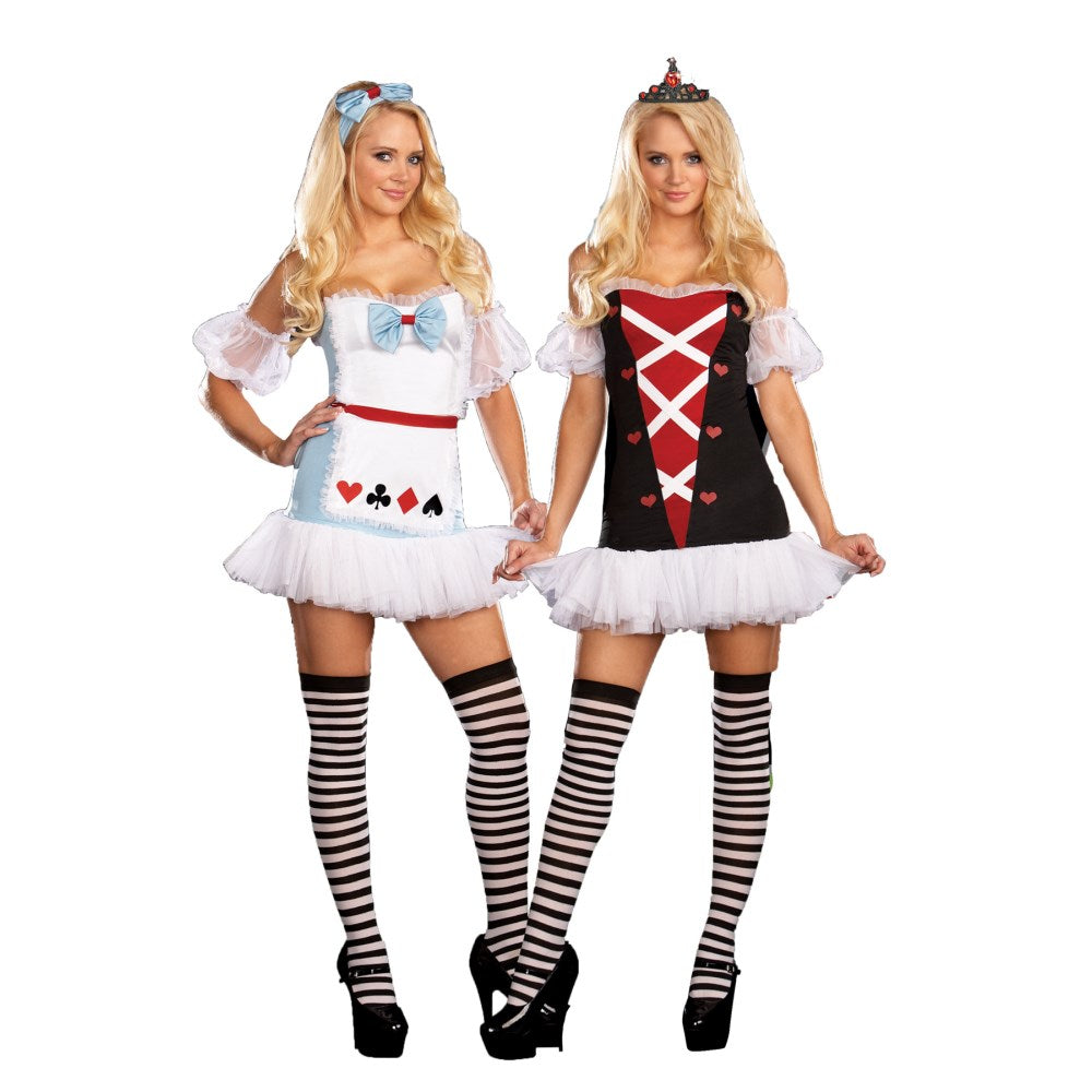 不思議の国のアリスとクイーン 大人女性用コスチューム ハロウィン コスプレ TEA FOR TWO