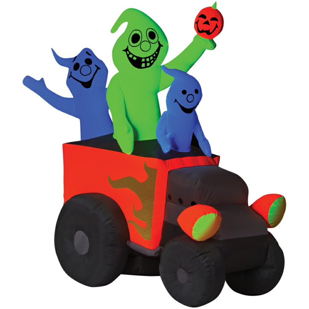 ゴースト 汽車 約1.8m エアオブジェ ライト ハロウィン デコレーション コスプレ