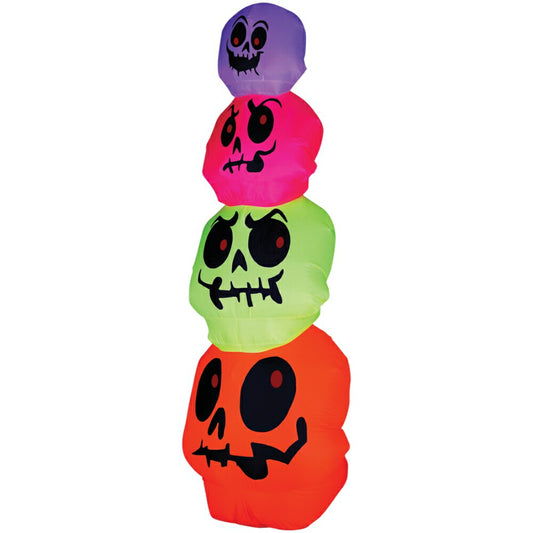 スケルトン 約2.4m エアオブジェ スカル 骸骨 ライト ハロウィン デコレーション コスプレ