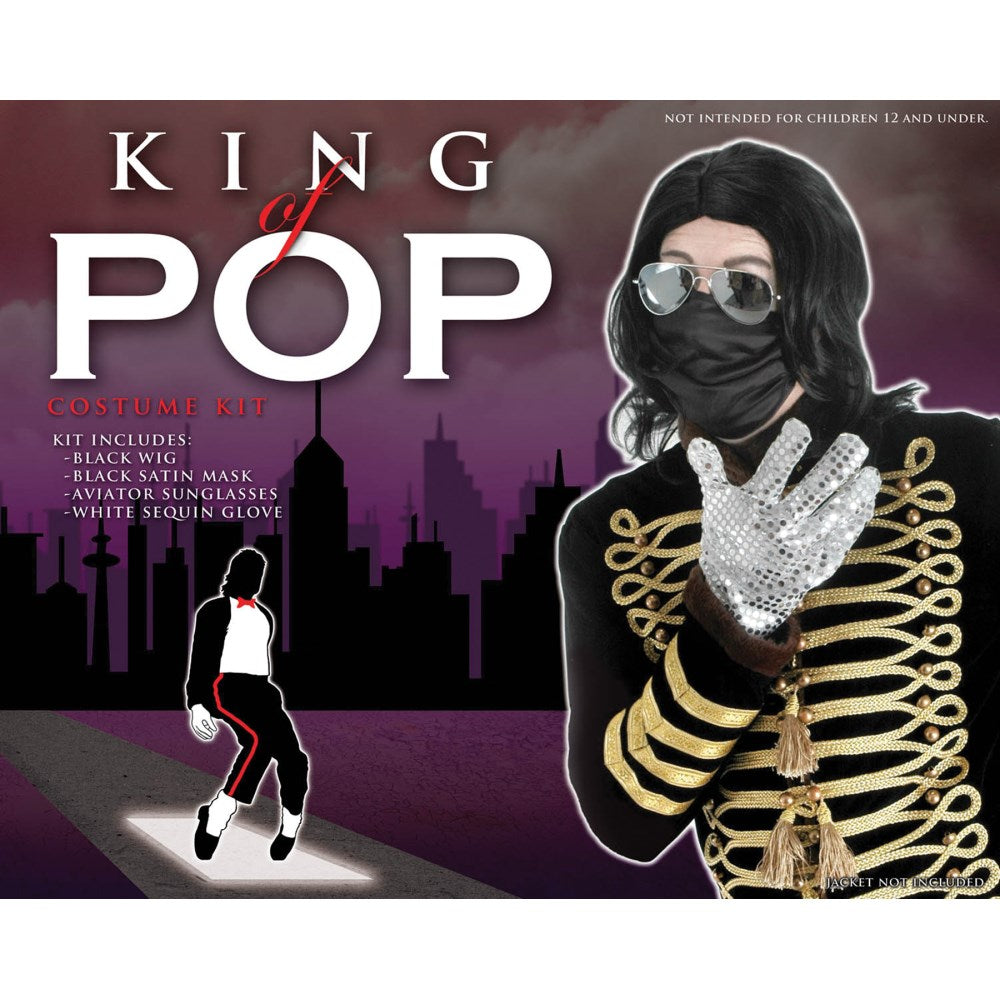 マイケル・ジャクソン　キット　ウィッグ　マスク　サングラス　グローブ　KING OF POP　コスプレ