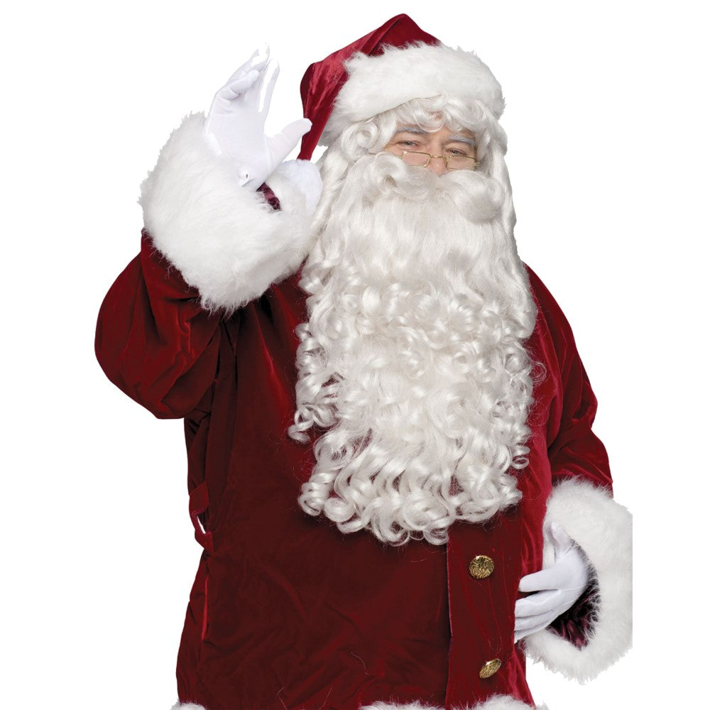 サンタクロース ウィッグ、かつら ひげ クリスマス 仮装グッズ SANTA WIG AND BEARD SUPER DLX