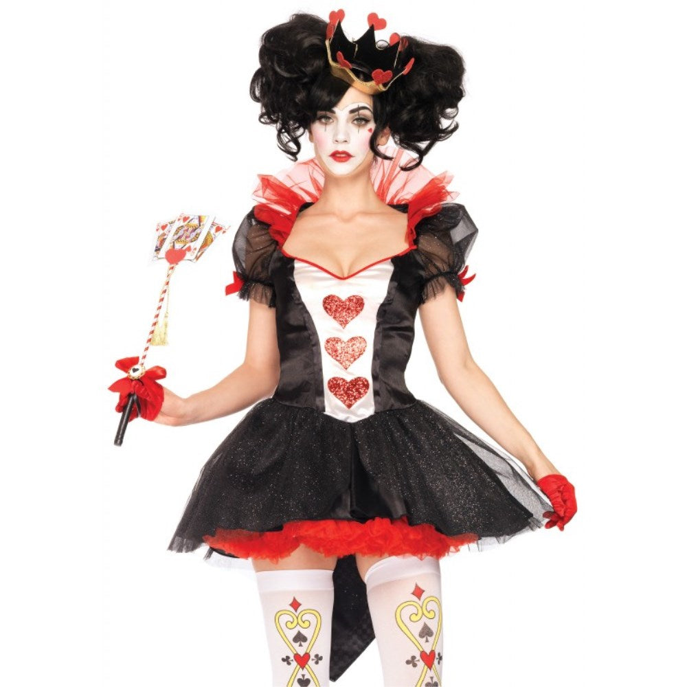 女王 コスチューム 「不思議の国のアリス」 大人女性用 2 PC. Royal Queen コスプレ