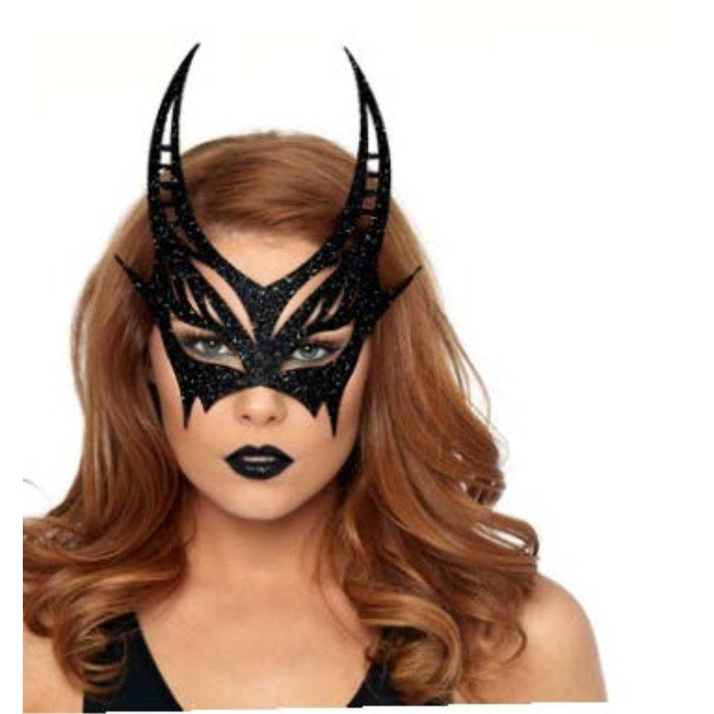 デビル アイマスク 大人用 悪魔 プロレス ハロウィン 仮装 ブラック コスプレ