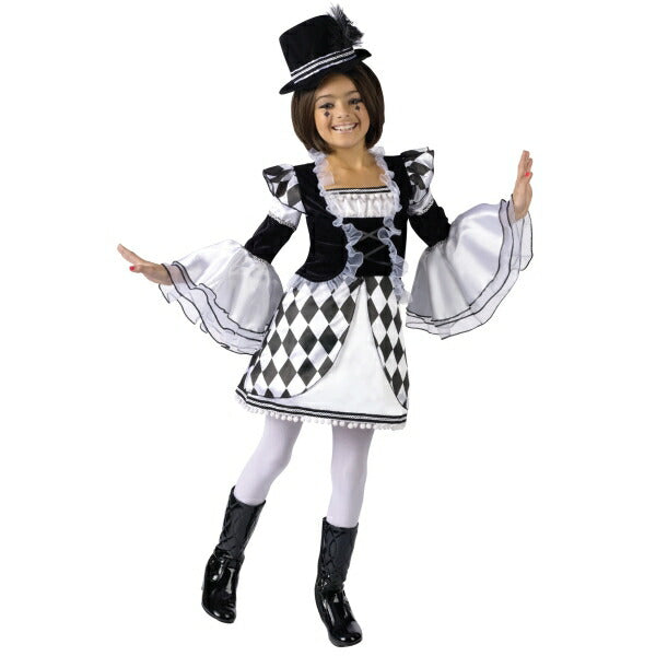 Harlow Quinn ゴシック 衣装、コスチューム 子供女性用 コスプレ