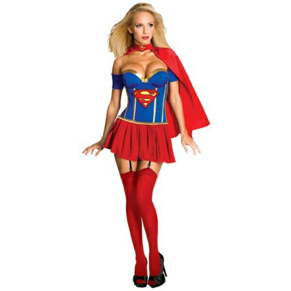 スーパーガール セクシー 衣装、コスチューム 大人女性用 Supergirl Corset コスプレ