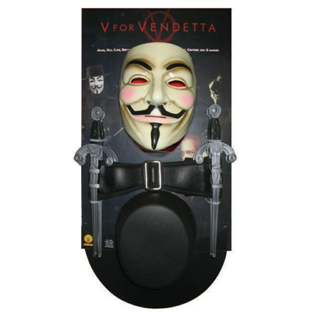 Vフォー・ヴェンデッタ キット　映画　ハット&マスク&武器　大人男性用　V FOR VENDETTA　コスプレ