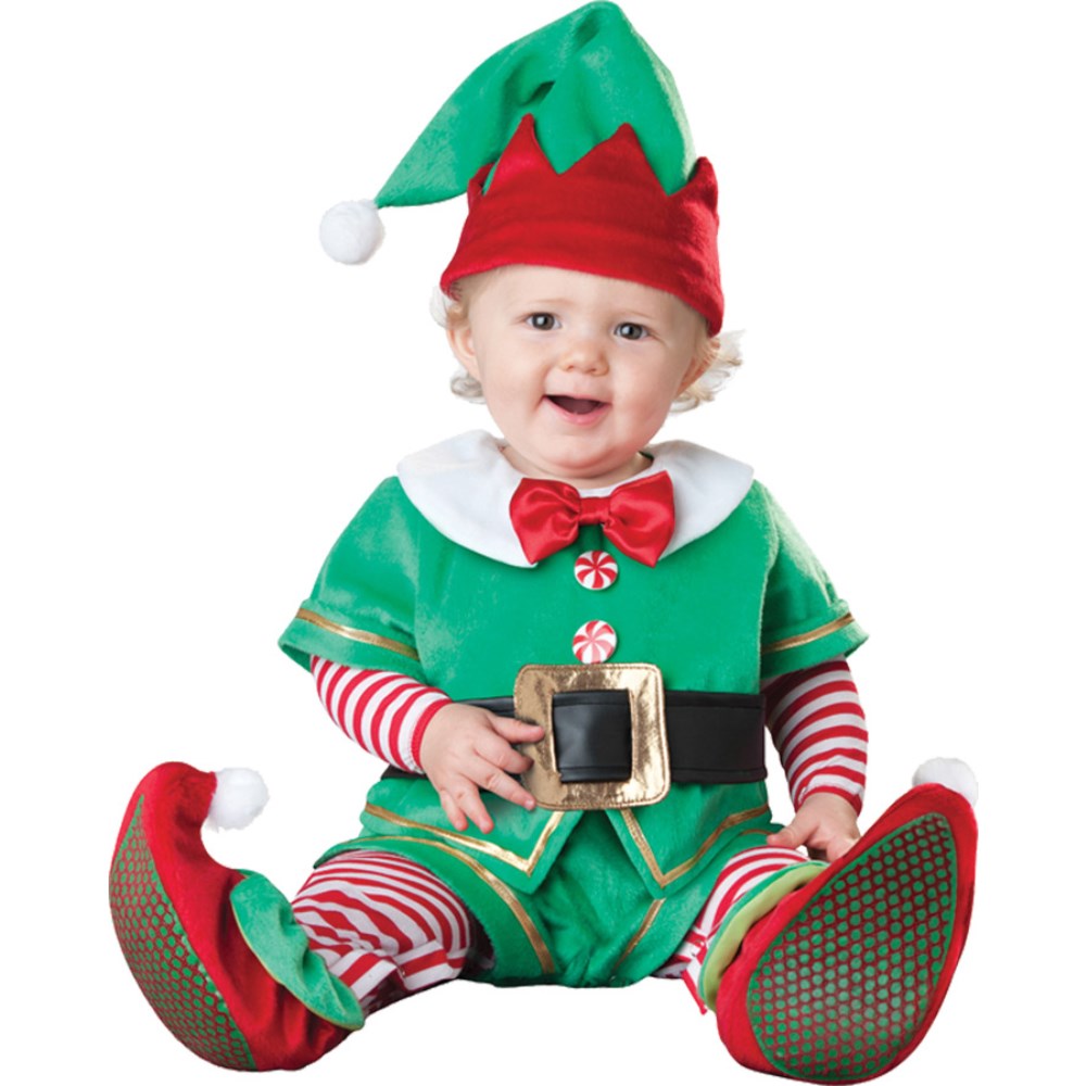 サンタクロース 妖精 衣装、コスチューム エルフ ベビー用 クリスマス SANTAS LIL ELF コスプレ