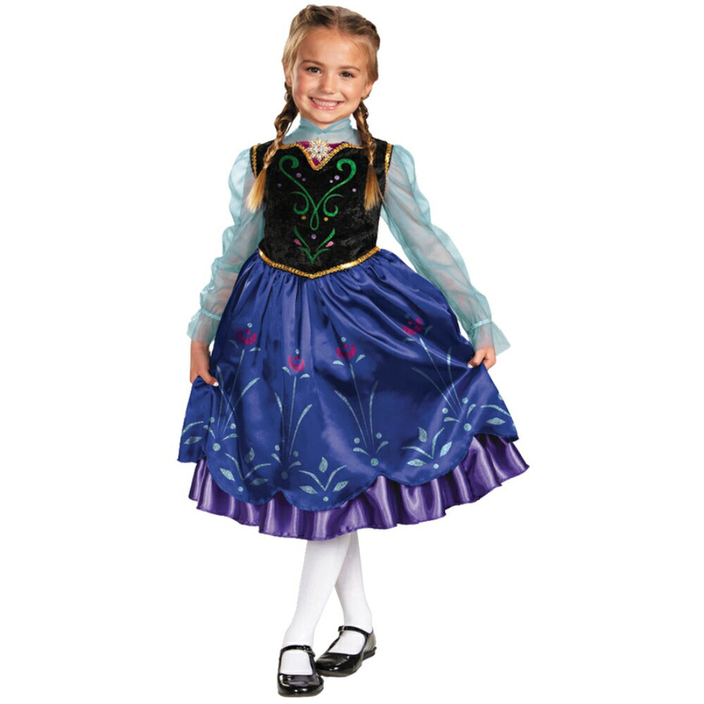 アナ 衣装、コスチューム 子供女性用 アナと雪の女王 コスプレ