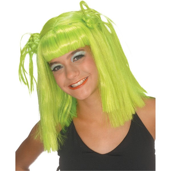 Lime Twist ウィッグ、かつら ライムグリーン 女性用 コスプレ