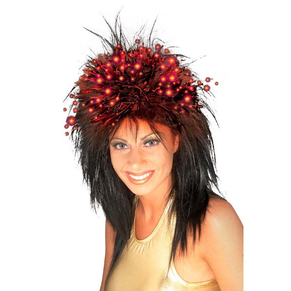 Fiber Optic ウィッグ、かつら ブラック 女性用 コスプレ