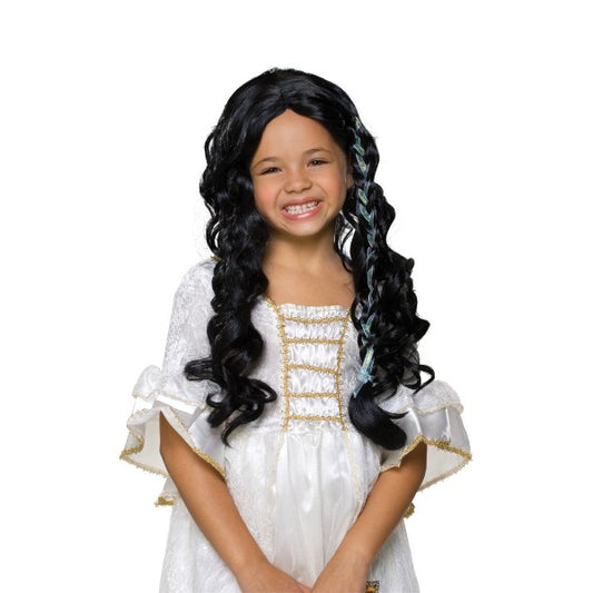 Glamorous  お姫様 ウィッグ、かつら ブラック 子供用 コスプレ