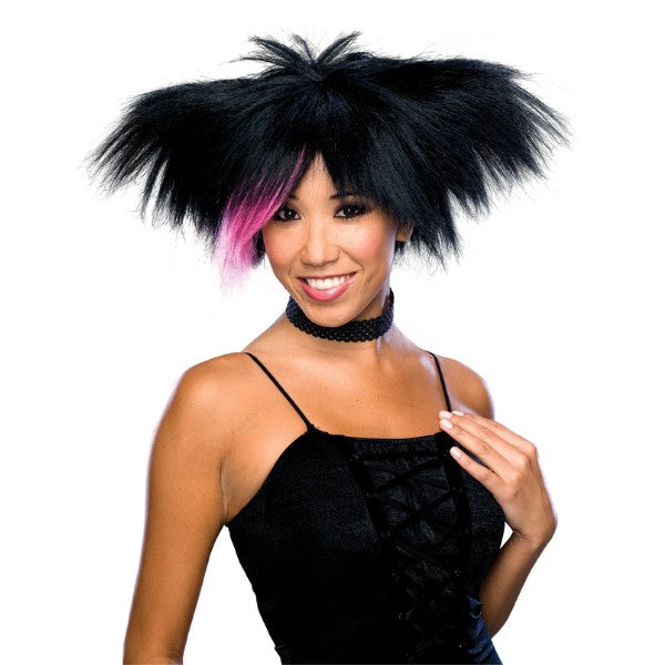 ゴスロリ Bat Girl ウィッグ、かつら ブラック&ピンク 女性用 コスプレ